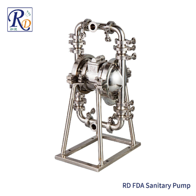 RD-FDA 25 Sanitary Penumatic Chemical Diaphragm Pump For Food Pharmaceutical Industry